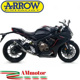 Terminale Di Scarico Arrow Honda Cbr 650 R 19 - 2022 Slip-On GP2 Dark Moto