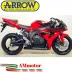 Terminale Di Scarico Arrow Honda Cbr 1000 RR 06 - 2007 Slip-On Maxi Race-Tech Alluminio Moto