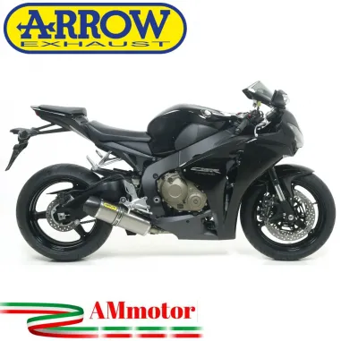 Terminale Di Scarico Arrow Honda Cbr 1000 RR 08 - 2011 Slip-On Indy Race Alluminio Moto Fondello Carbonio