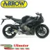 Terminale Di Scarico Arrow Honda Cbr 1000 RR 08 - 2011 Slip-On Indy Race Alluminio Moto Fondello Carbonio