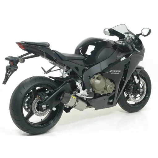 Terminale Di Scarico Arrow Honda Cbr 1000 RR 08 - 2011 Slip-On Indy Race Titanio Moto Fondello Carbonio