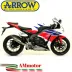 Terminale Di Scarico Arrow Honda Cbr 1000 RR 14 - 2016 Slip-On GP2 Titanio Moto