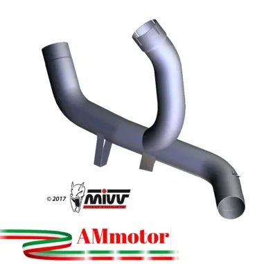 Ducati Multistrada 1200 Enduro Mivv Tubo Elimina Kat Catalizzatore Moto Collettore Di Scarico