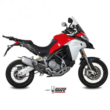 Ducati Multistrada 1200 Enduro Mivv Tubo Elimina Kat Catalizzatore Moto Collettore Di Scarico