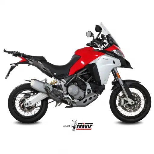 Ducati Multistrada 1200 Enduro Mivv Tubo Elimina Kat Catalizzatore Moto Collettore Di Scarico