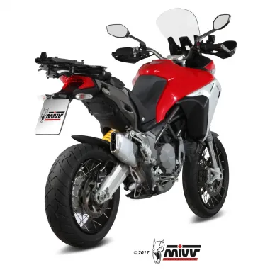 Ducati Multistrada 1200 Enduro Mivv Tubo Elimina Kat Catalizzatore Moto Collettore Di Scarico