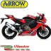 Terminale Di Scarico Arrow Honda Cbr 1000 RR 17 - 2019 Slip-On Race-Tech Alluminio Moto