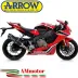 Terminale Di Scarico Arrow Honda Cbr 1000 RR 17 - 2019 Slip-On Race-Tech Carbonio Moto