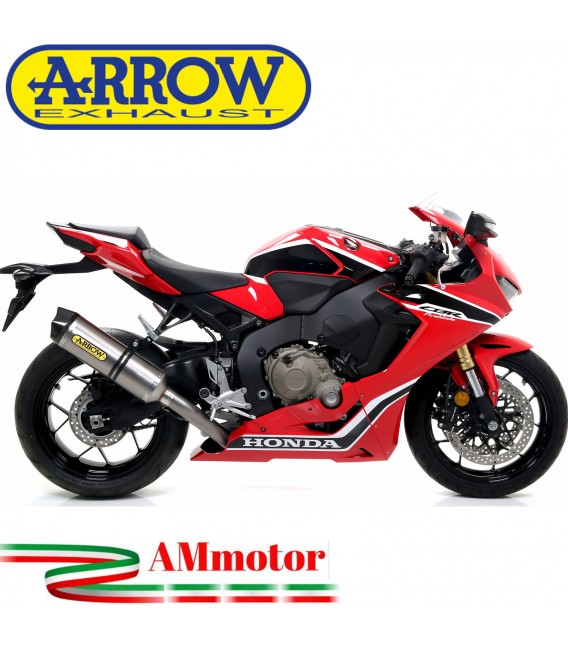 Terminale Di Scarico Arrow Honda Cbr 1000 RR 17 - 2019 Slip-On Race-Tech Titanio Moto