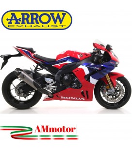 Terminale Di Scarico Arrow Honda Cbr 1000 RR-R Slip-On Works Titanio Moto