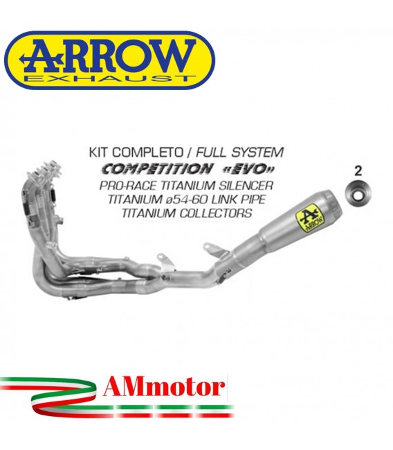 Arrow Honda Cbr 1000 RR-R Kit Completo Competion Evo Con Terminale Pro-Race Full Titanio