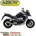 Terminale Di Scarico Arrow Honda Crossrunner 800 15 - 2016 Slip-On X-Kone Moto