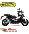 Terminale Di Scarico Arrow Honda X-Adv 750 17 - 2020 Slip-On Race-Tech Alluminio Moto Fondello Carbonio