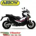 Terminale Di Scarico Arrow Honda X-Adv 750 17 - 2020 Slip-On Race-Tech Alluminio Dark Moto Fondello Carbonio