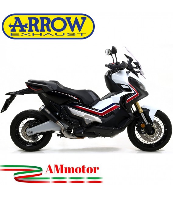 Terminale Di Scarico Arrow Honda X-Adv 750 17 - 2020 Slip-On Pro-Race Nichrom Dark Moto