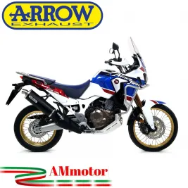 Terminale Di Scarico Arrow Honda Africa Twin Adv Sports 18 - 2019 Slip-On Maxi Race-Tech Alluminio Dark Moto