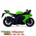 Mivv Kawasaki Zx-10 R Terminale Di Scarico Moto Marmitta Suono Black Omologato