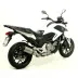 Terminale Di Scarico Arrow Honda NC 700 X 12 - 2013 Slip-On Race-Tech Titanio Moto Fondello Carbonio