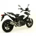 Terminale Di Scarico Arrow Honda NC 750 X 14 - 2015 Slip-On Race-Tech Titanio Moto Fondello Carbonio