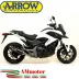 Terminale Di Scarico Arrow Honda NC 750 X 14 - 2015 Slip-On Race-Tech Carbonio Moto Fondello Carbonio