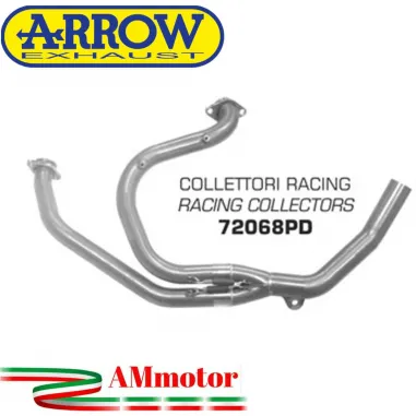 Honda Transalp 650 00 - 2007 Arrow Moto Collettori Di Scarico Racing In Acciaio