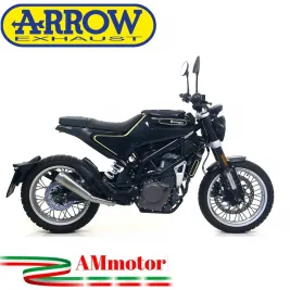 Terminale Di Scarico Arrow Husqvarna Svartpilen / Vitpilen 401 18 - 2019 Slip-On Pro-Race Nichom Moto