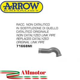 Husqvarna Svartpilen / Vitpilen 401 18 - 2019 Arrow Moto Raccordo Centrale Non Catalitico Elimina Kat