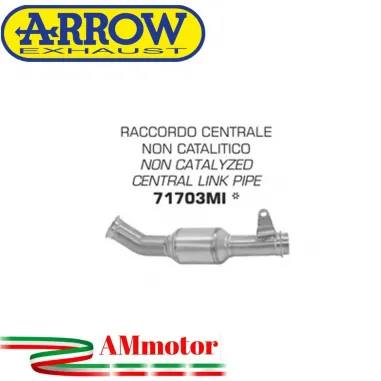Husqvarna Vitpilen 701 18 - 2019 Arrow Moto Raccordo Centrale Non Catalitico Elimina Kat