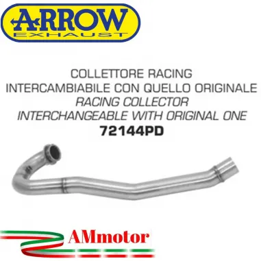 Husqvarna 701 Enduro / Supermoto 17 - 2020 Arrow Moto Collettore Di Scarico Racing In Acciaio