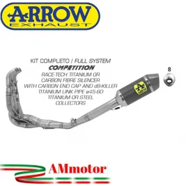 Arrow Kawasaki ZX-6R 09 - 2016 Kit Completo Competion Full Titanio Con Terminale Race-Tech Carbonio