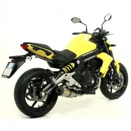 Terminale Di Scarico Arrow Kawasaki ER-6N 12 - 2016 Slip-On Race-Tech Titanio Moto Fondello Carbonio 2