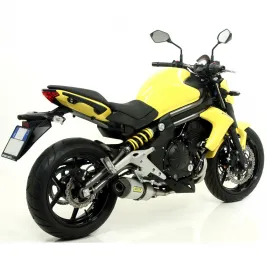 Terminale Di Scarico Arrow Kawasaki ER-6N 12 - 2016 Slip-On Race-Tech Alluminio Moto Fondello Carbonio 2