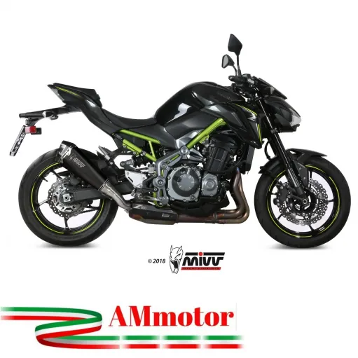 Mivv Kawasaki Z 900 Terminale Di Scarico Marmitta Delta Race Black Moto Omologato