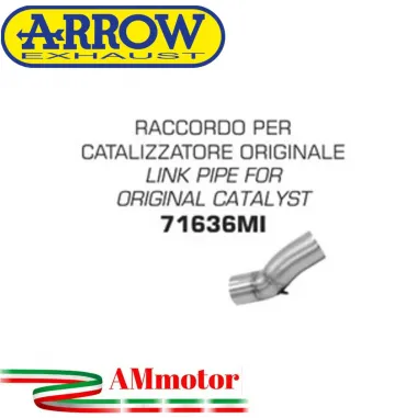 Raccordo Kawasaki ZX-10R 16 - 2019 Arrow Moto Per Terminali Arrow Su Catalizzatore Orig