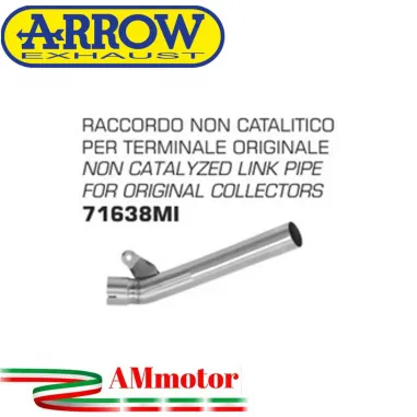 Raccordo Kawasaki ZX-10R 16 - 2019 Arrow Moto Per Terminali Originali Non Catalitico