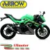 Terminale Di Scarico Arrow Kawasaki Ninja 125 19 - 2020 Slip-On Pro-Race Nichrom Moto