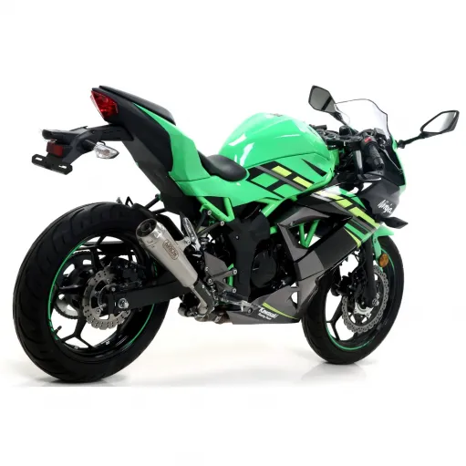 Terminale Di Scarico Arrow Kawasaki Ninja 125 19 - 2020 Slip-On Pro-Race Nichrom Moto