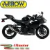 Terminale Di Scarico Arrow Kawasaki Ninja 400 18 - 2021 Slip-On GP2 Titanio Moto