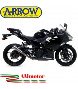 Terminale Di Scarico Arrow Kawasaki Ninja 400 18 - 2021 Slip-On Pro-Race Nichrom Moto