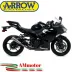Terminale Di Scarico Arrow Kawasaki Ninja 400 18 - 2021 Slip-On Pro-Race Nichrom Moto