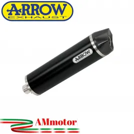 Terminale Di Scarico Arrow Kawasaki Ninja 1000 SX 20 - 2024 Slip-On Indy-Race Alluminio Dark Moto Fondello Carbonio
