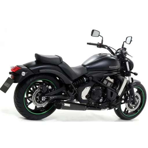 Arrow Kawasaki Vulcan S 650 14 - 2016 Kit Scarico Completo Rebel Con Fondello Carbonio Omologato