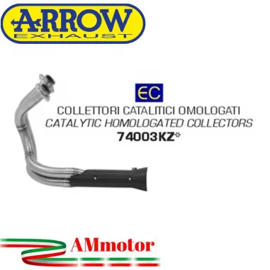 Kawasaki Vulcan S 650 17 - 2020 Arrow Moto Collettori Di Scarico Catalitici Omologato