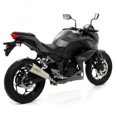 Terminale Di Scarico Arrow Kawasaki Z 300 15 - 2016 Slip-On X-Kone Moto