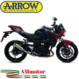 Terminale Di Scarico Arrow Kawasaki Z 400 19 - 2020 Slip-On GP2 Titanio Moto