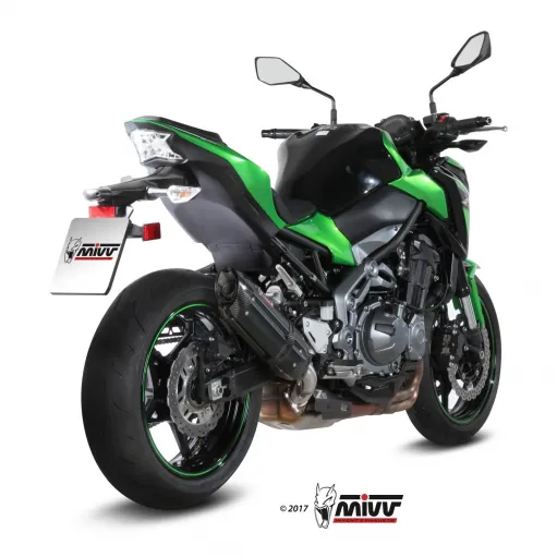 Mivv Kawasaki Z 900 Terminale Di Scarico Marmitta Suono Black Moto Omologato