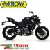 Terminale Di Scarico Arrow Kawasaki Z 650 17 - 2019 Slip-On Race-Tech Alluminio Dark Moto Fondello Carbonio