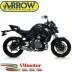 Terminale Di Scarico Arrow Kawasaki Z 650 17 - 2019 Slip-On Race-Tech Titanio Moto Fondello Carbonio