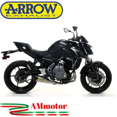 Terminale Di Scarico Arrow Kawasaki Z 650 17 - 2019 Slip-On X-Kone Moto