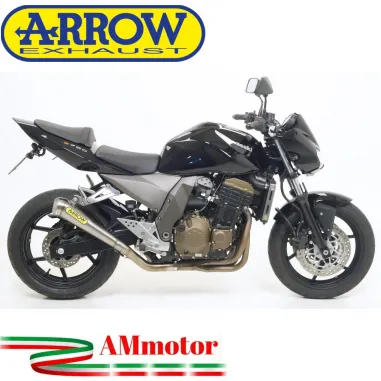 Terminale Di Scarico Arrow Kawasaki Z 750 04 - 2006 Slip-On Pro-Race Titanio Moto